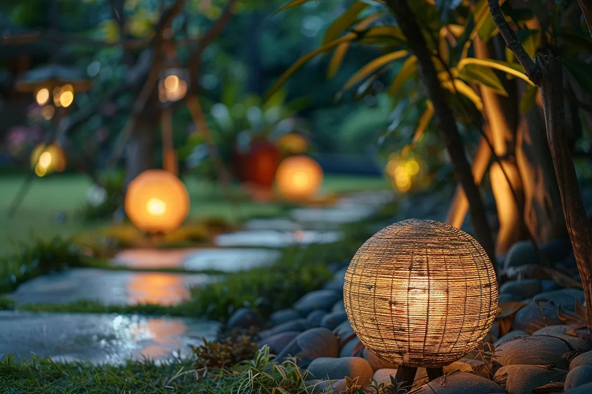 Create magical ambiances with stunning lighting installations for your garden.