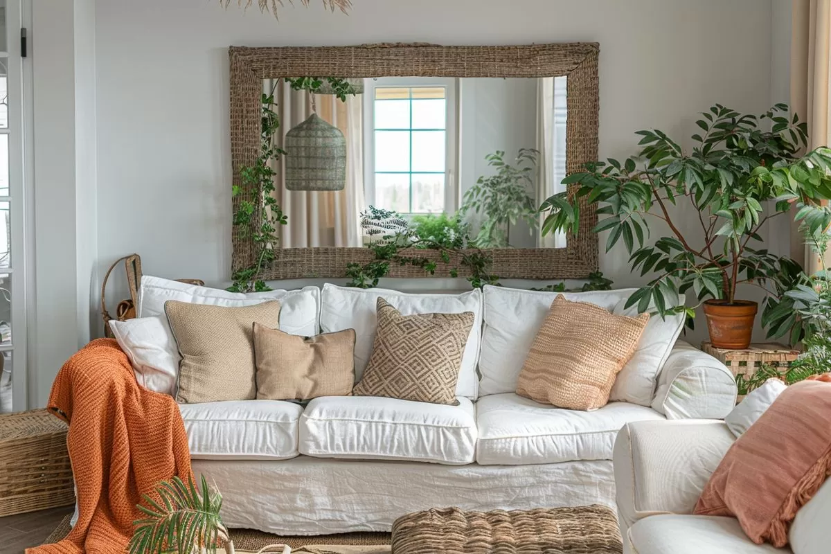 Choose natural material or pastel colored frames to enhance spring decor.